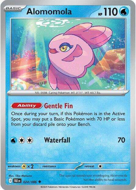 Pokemon Cards - Alomomola 024/086 - Uncommon - Black Bolt - NM