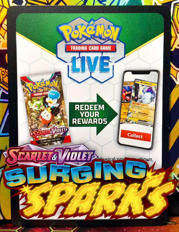 Pokemon Trading Card Game Live - Code Card - Surging Sparks