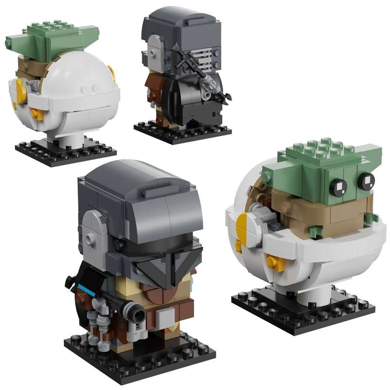Lego Brickheadz 75317 - Star Wars - Mandalorian & Child (Retired Set)