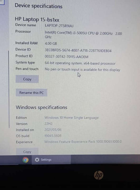 Laptop - Pavilion - HP 15 BS152NI