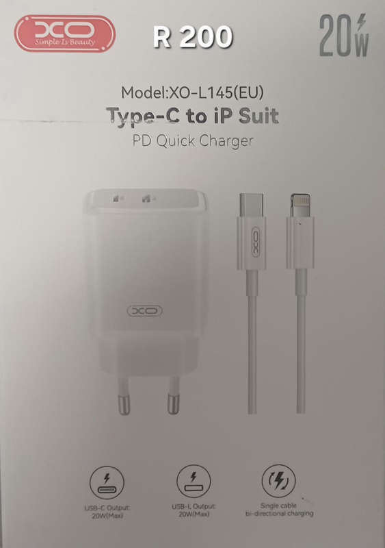 DCO - USB-C toType C - 20W Charger Plug
