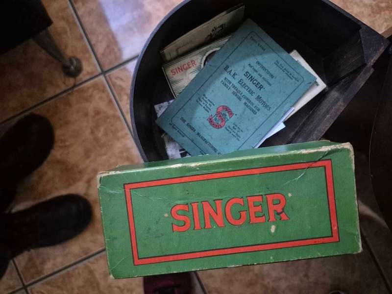 Vintage singer sewing machine