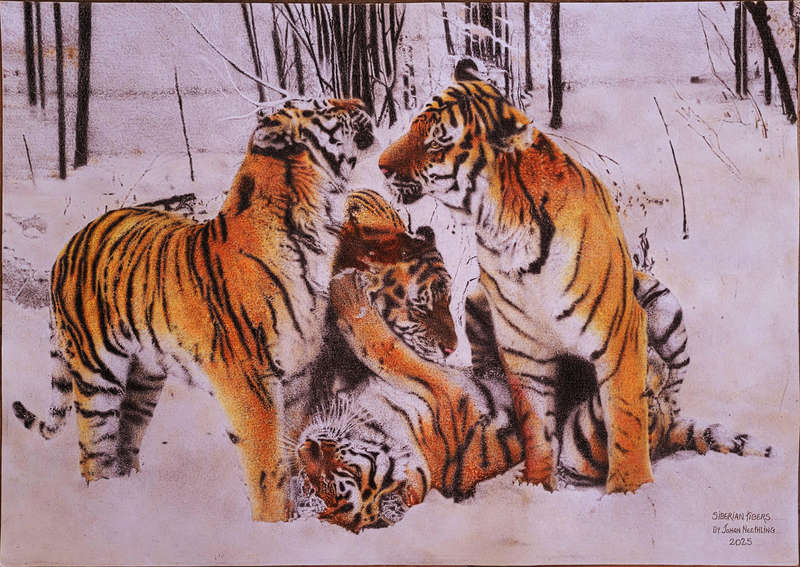 Siberian Tigers Artwork