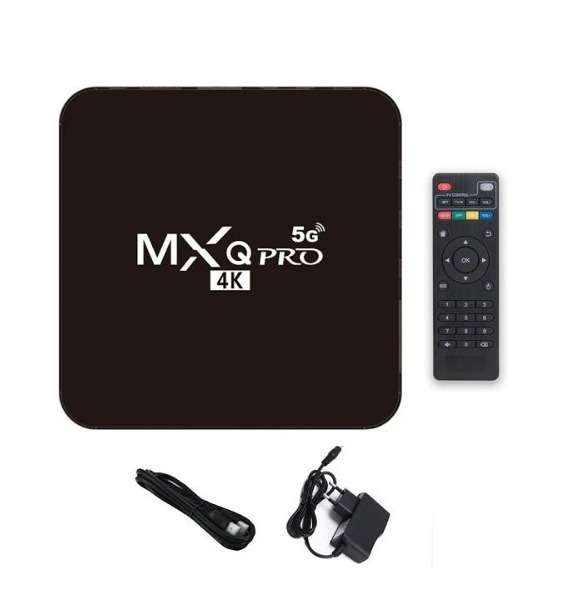 MXQ Pro 4K 5G Smart TV Box Media Player DC-47