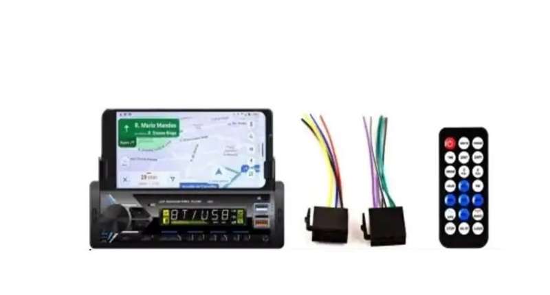 Yakoc 60w Mp3 Car Audio Bluetooth,USB with in-Built Smartphone Holder