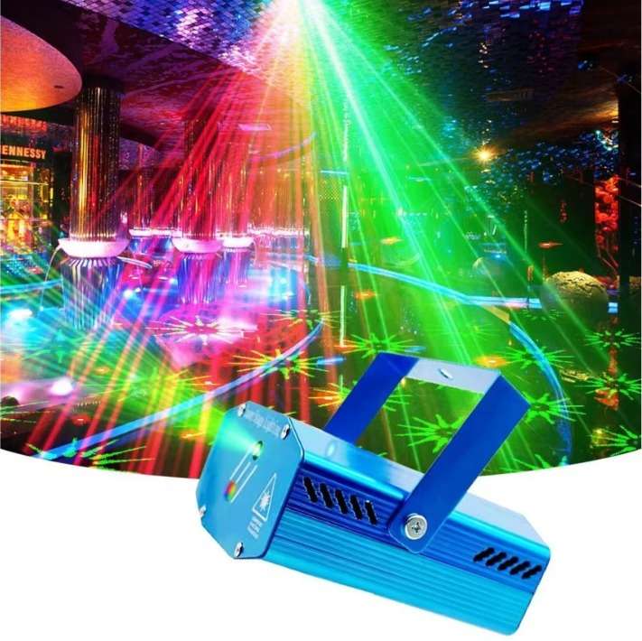 Mini Laser Stage Lighting - Black