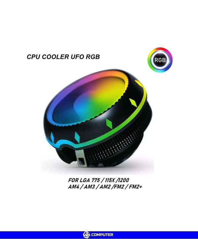 COOL STORM  High-Performance CPU Cooler RGB LED CPU Fan for LGA1150 1151 1155 AM4 AM3+ AM3 AM2+ FM1