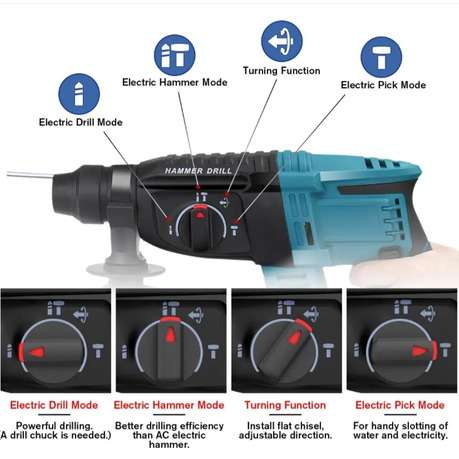 48V Cordless 3-In-1 Brushless SDS Hammer Drill