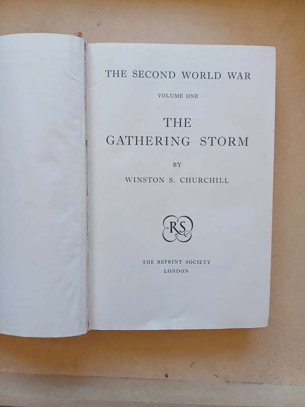 The Gathering Storm (The Second World War) 1950 reprint by Winston S. Churchill