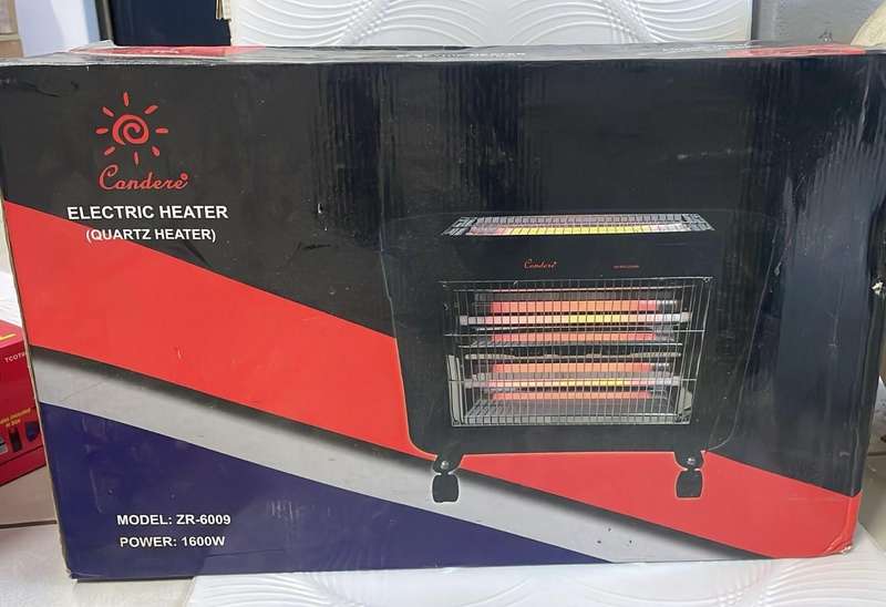  Brand New Candere ZR-6009 Quartz Electric Heater  1600W Powerhouse with Multi-Tube Heating! 