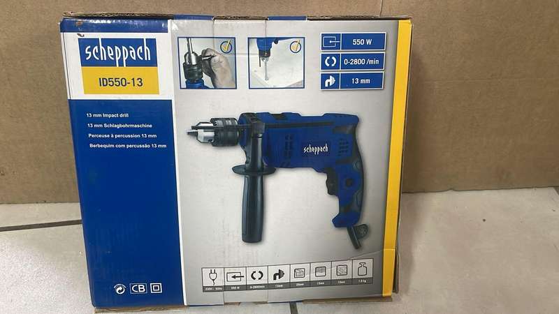 New Scheppach ID550-13 Impact Drill 550W  Liquidation Auction