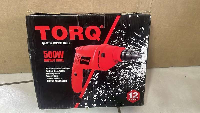New TORQ 500W Impact Drill  Liquidation Auction