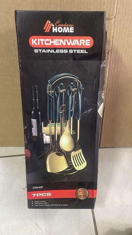 New Condere Home 7-Piece Stainless Steel Kitchen Utensil Set  Liquidation Auction