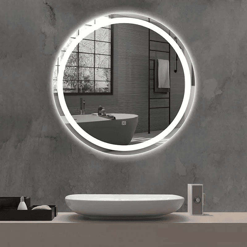 x solar Premium round LED bathroom mirror  600x600mm
