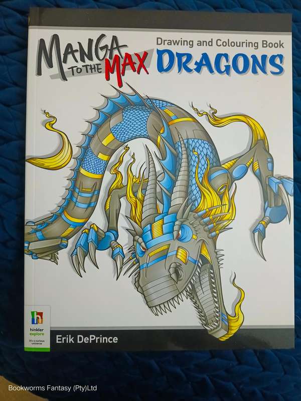 Manga to the Max Drawing and Colouring Book: Dragons by Hinkler Pty Ltd