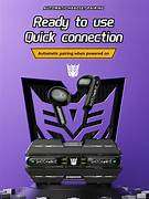 Transformers TF-T01 Bluetooth 5.3 TWS Earbuds HIFI Sound, Low Laten ( Black only ) Shock Wave design