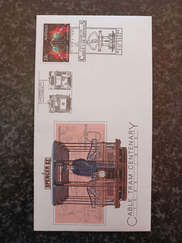 AUSTRALIA 1985 ELECTRONIC MAIL CABLE TRAM CENTENARY