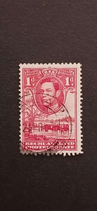BECHUANALAND PROTECTORATE 1938-44 KING GEORGE VI AND LANDSCAPES