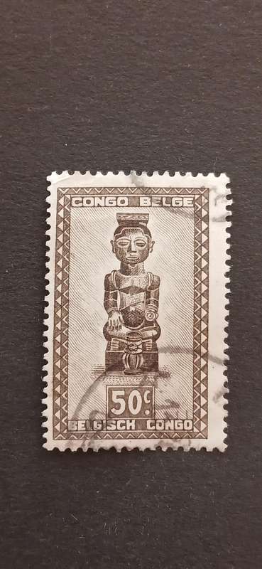 BELGIAN CONGO 1947 AFRICAN MASKS AND ART