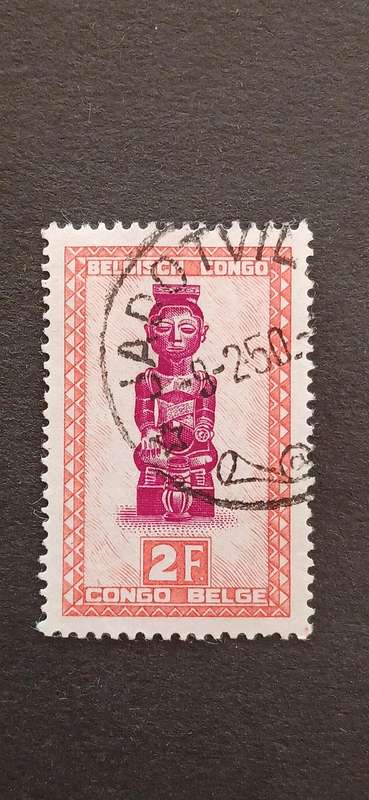 BELGIAN CONGO 1947 AFRICAN MASKS AND ART