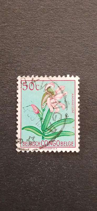 BELGIAN CONGO 1952-53 DEFINITIVE ISSUES FLOWERS