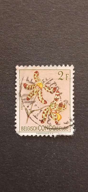 BELGIAN CONGO 1952-53 DEFINITIVE ISSUES FLOWERS
