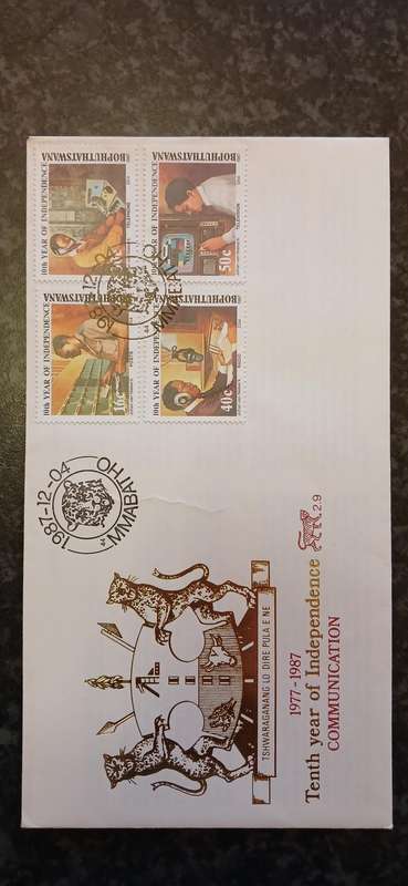 BOPHUTHATSWANA 1987 10TH ANN. OF INDEPENDENCE COMMUNICATIONS