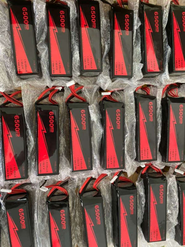 Battery lipo 6s 22,2v 6500mah with antispark xt-90s