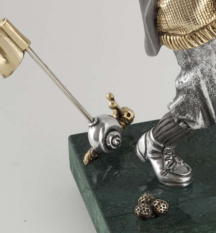Frank Meisler Golfer Metal Sculpture