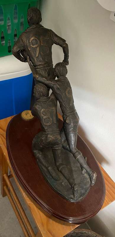 Harry Johnson - 1995 RWC Bronze Sculpture of Francois Pienaar