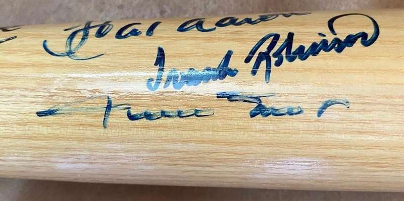 Hank Aaron Hall of Famers Baseball Bat - Autographed