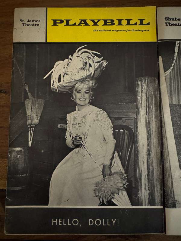 Two Betty Grable Hello Dolly Playbills (different covers for each)