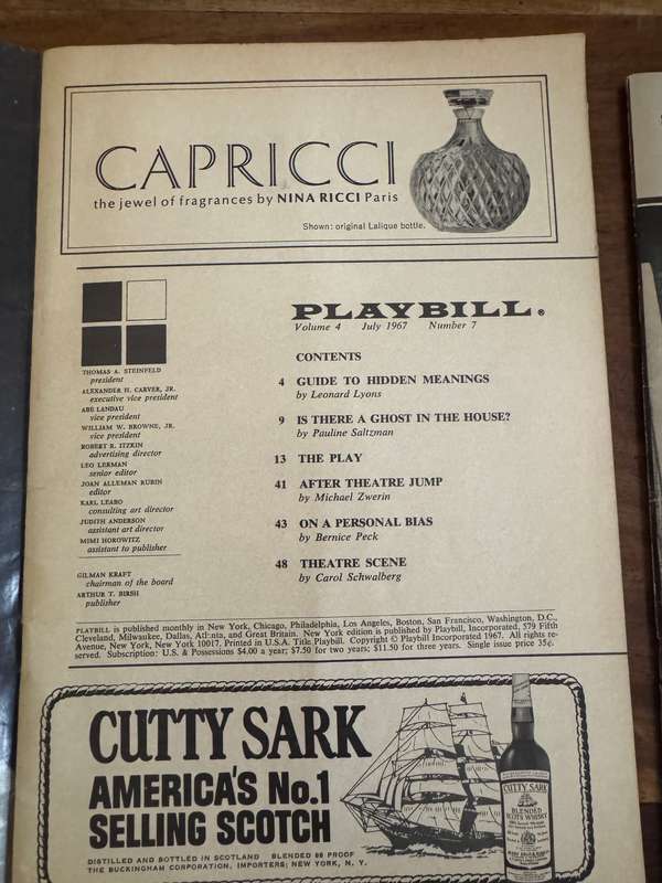 Two Betty Grable Hello Dolly Playbills (different covers for each)
