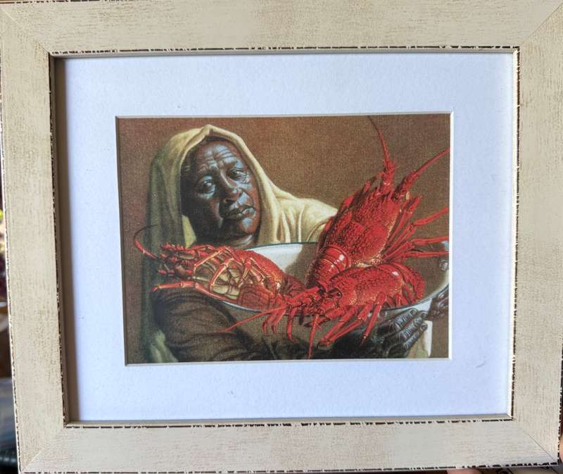 Prints of Tretchikoffs paintings Crayfish sellers x2 and Balinese Girl sold as a collective