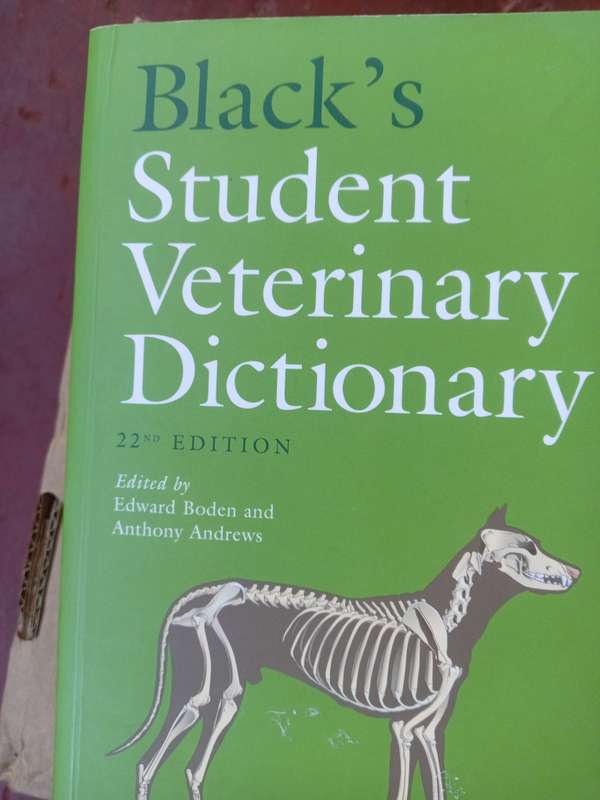 Blacks student veterinary dictionary 22ed