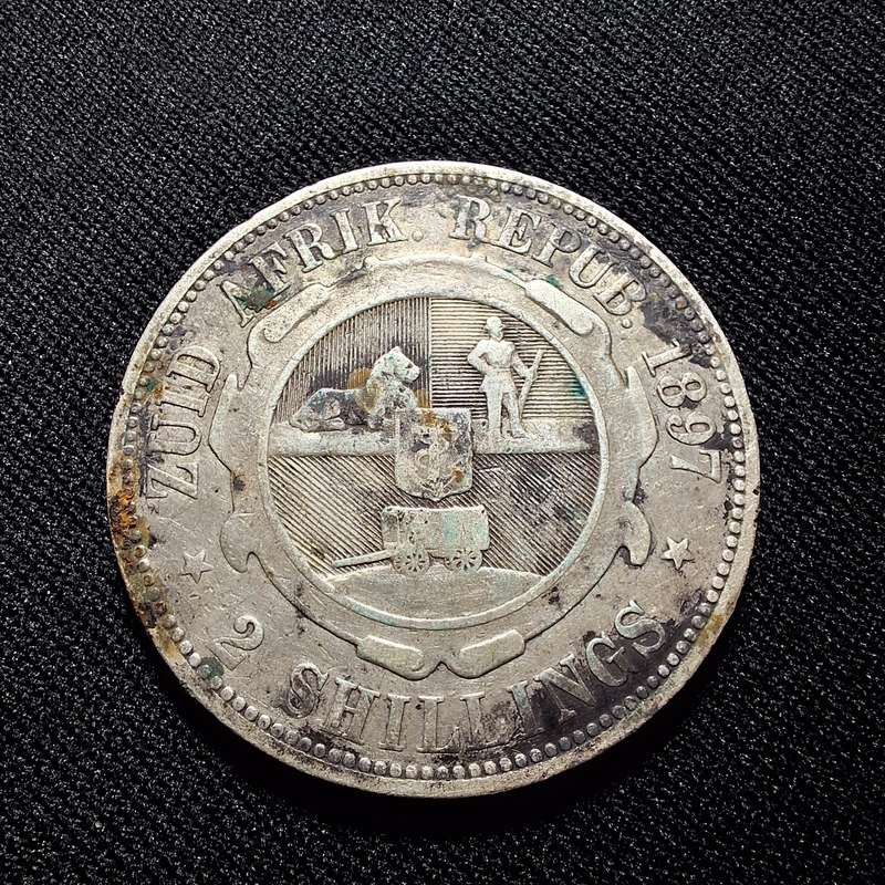 1897 South Africa 2 Shilling Coin