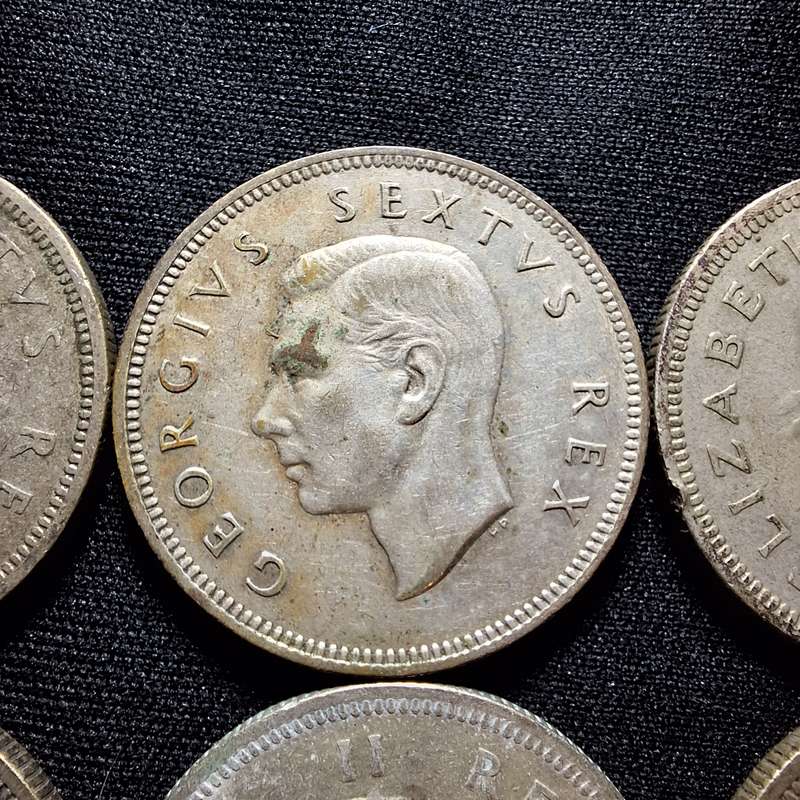 1951 - 1958 South Africa 2 Shilling Coins