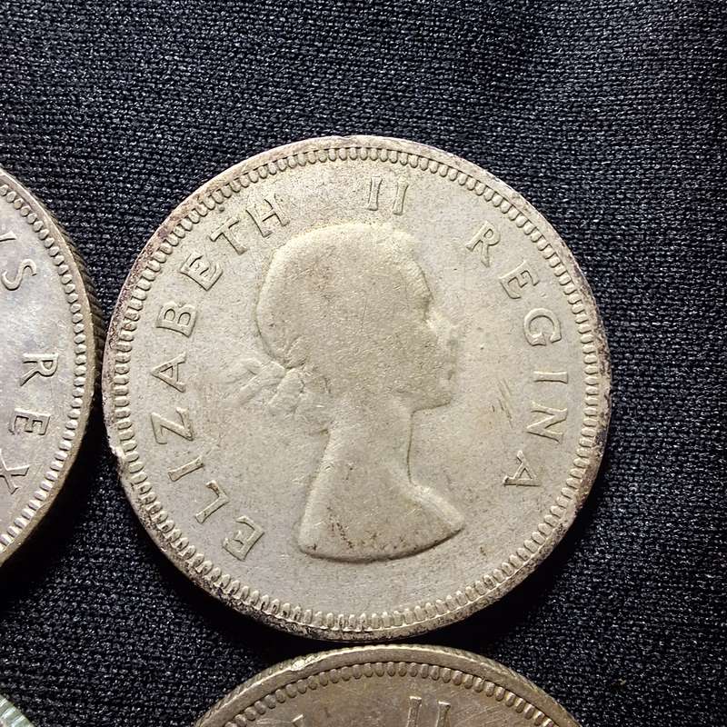 1951 - 1958 South Africa 2 Shilling Coins