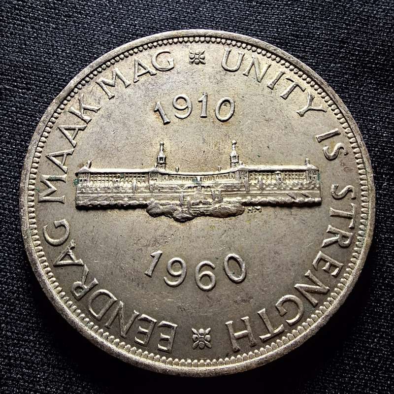 1960 South Africa 5 Shillings Silver Coin