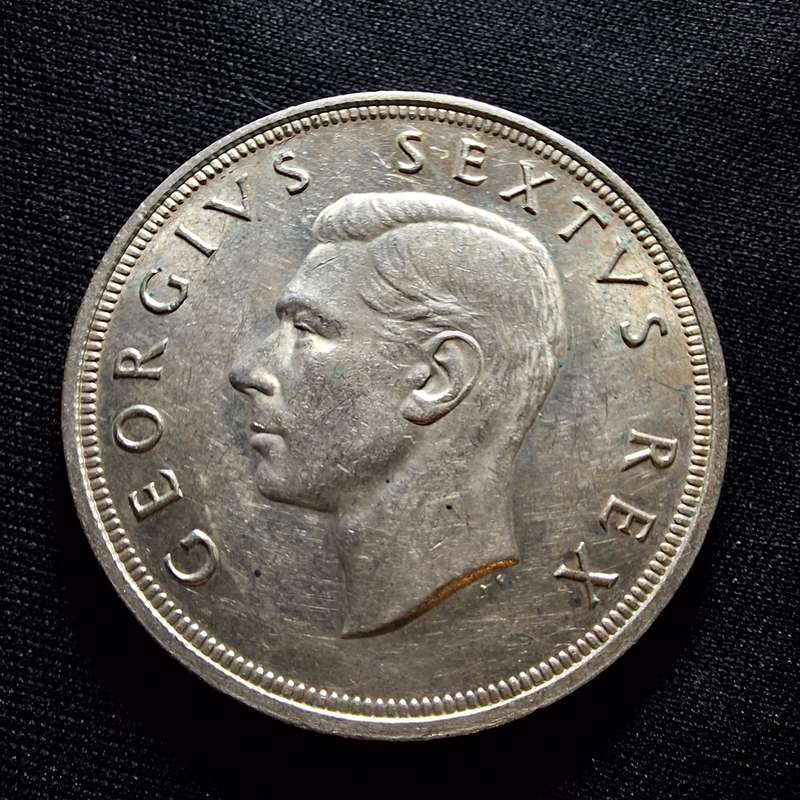 1949 5 Shillings South Africa Silver Coin
