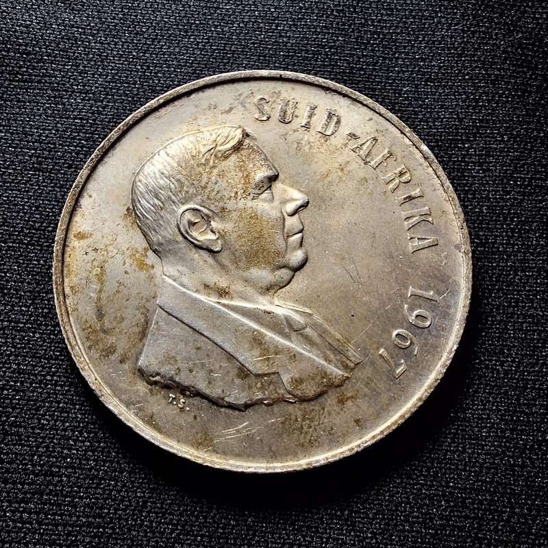 1967 South Africa R1 Silver Coins