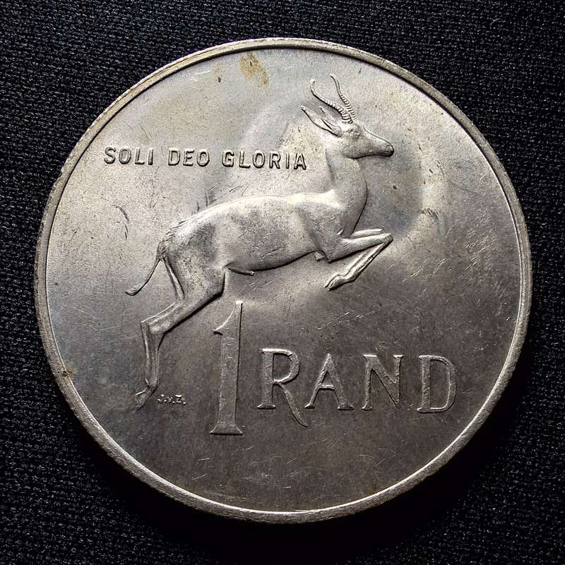 1967 South Africa R1 Silver Coins