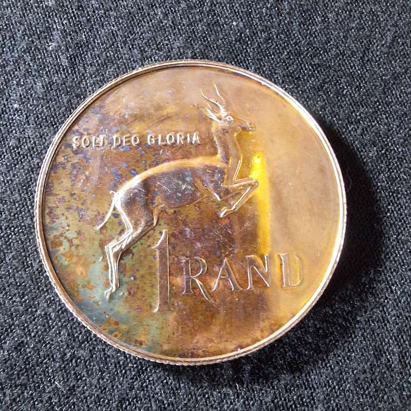 1987 Silver Proof R1 South Africa Coin - 1987 Special proof