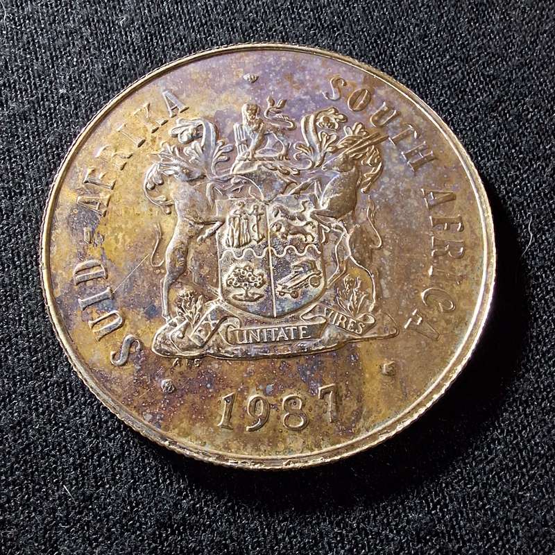 1987 Silver Proof R1 South Africa Coin - 1987 Special proof