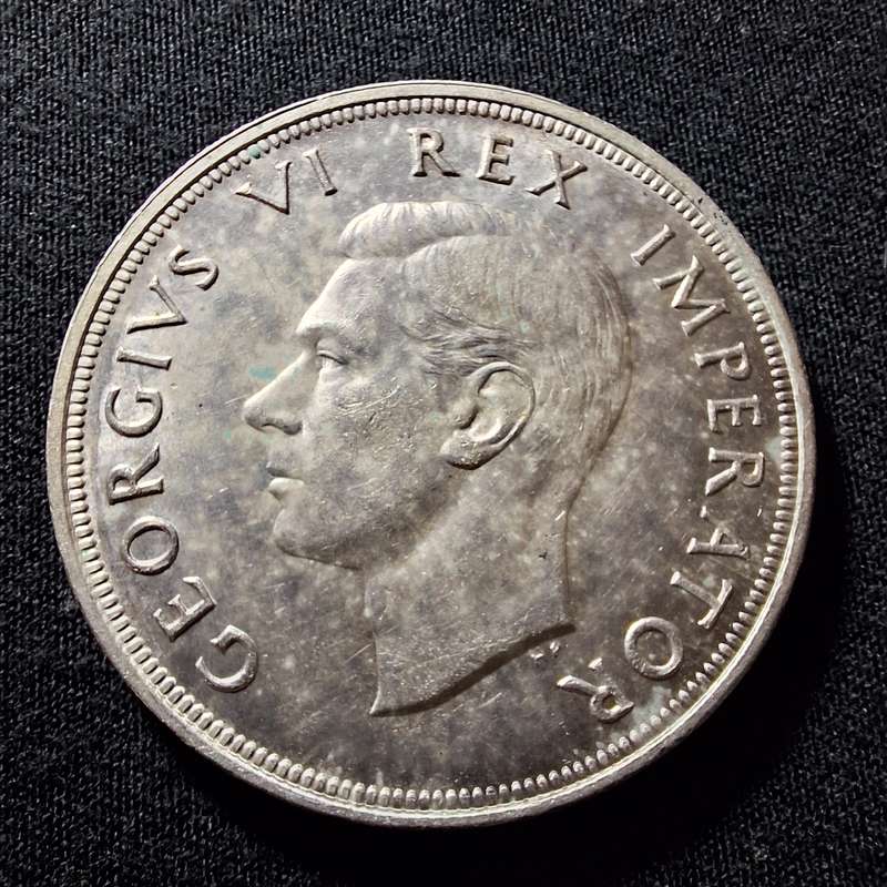 1947 5 Shillings Silver South Africa Coin