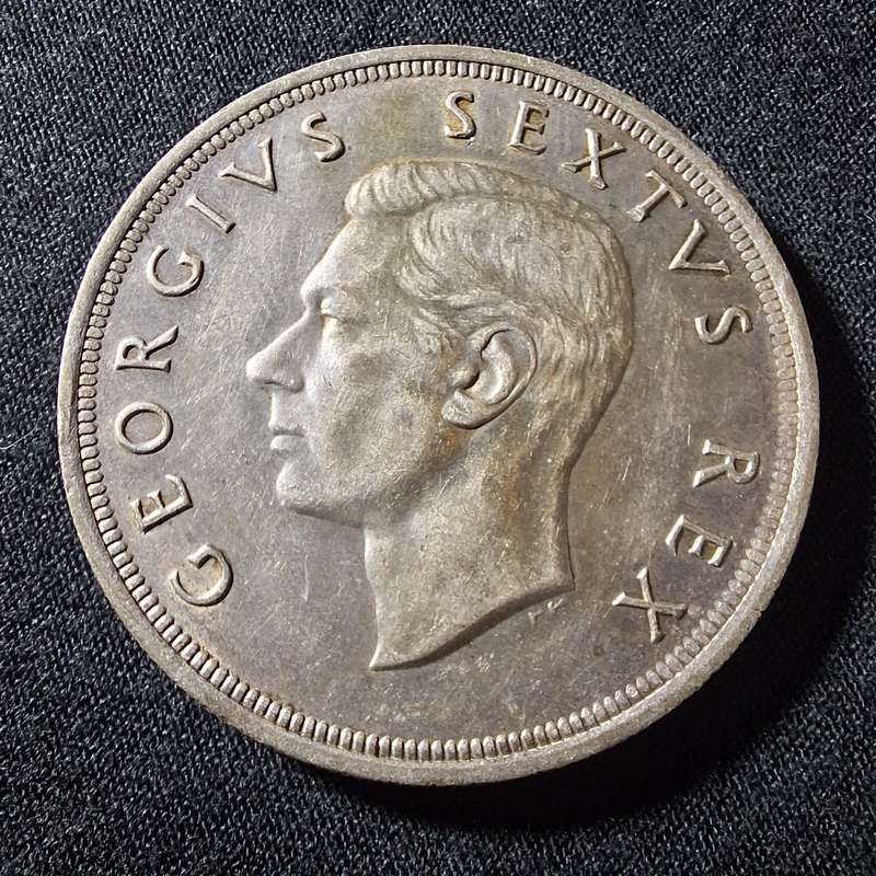 1952 Silver 5 Shilling South Africa Coin / 2