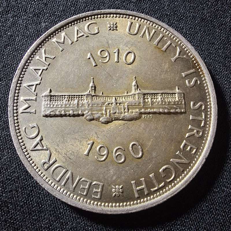 1960 Silver Proof 5 Shilling South Africa Coin