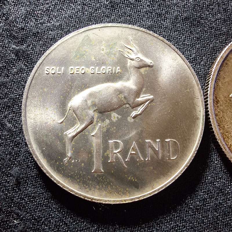 1969 & 1976 Silver 1 Rand South Africa Coins