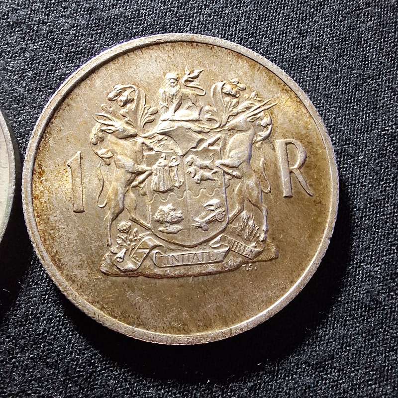 1969 & 1976 Silver 1 Rand South Africa Coins