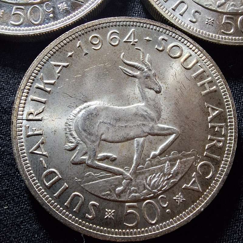 1962, 1963, 1964 Proof 50c Coins - Beautiful Set